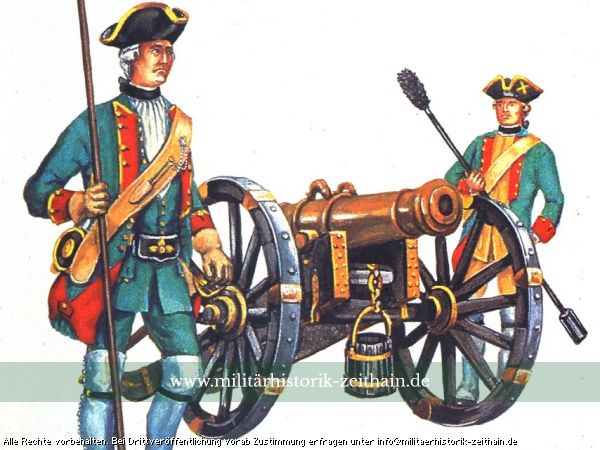 Königlich-Sächsische Artillerie um 1730