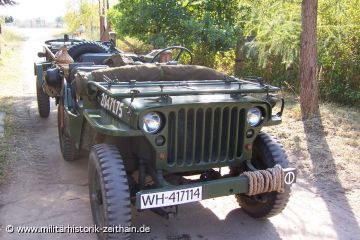 Willys MB auf dem Weg zum Zeithainer Lustlager