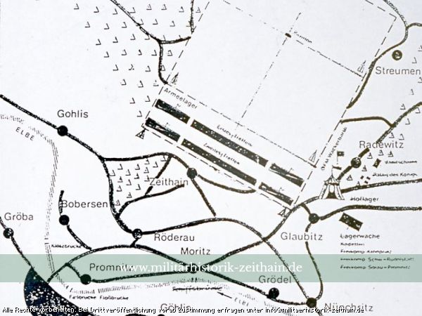 Zeithainer Manövergebiet von 1730