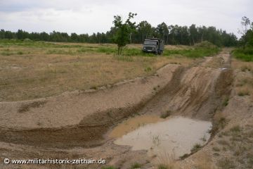 Laichsenke im Sommer - Verdichtung hält Wasser vorrätig