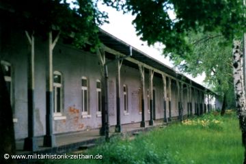 Mannschaftsbaracke nach dem Abzug der GSSD